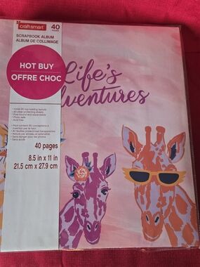 Craft Smart Pink 'Life's Adventures' Scrapbook Album